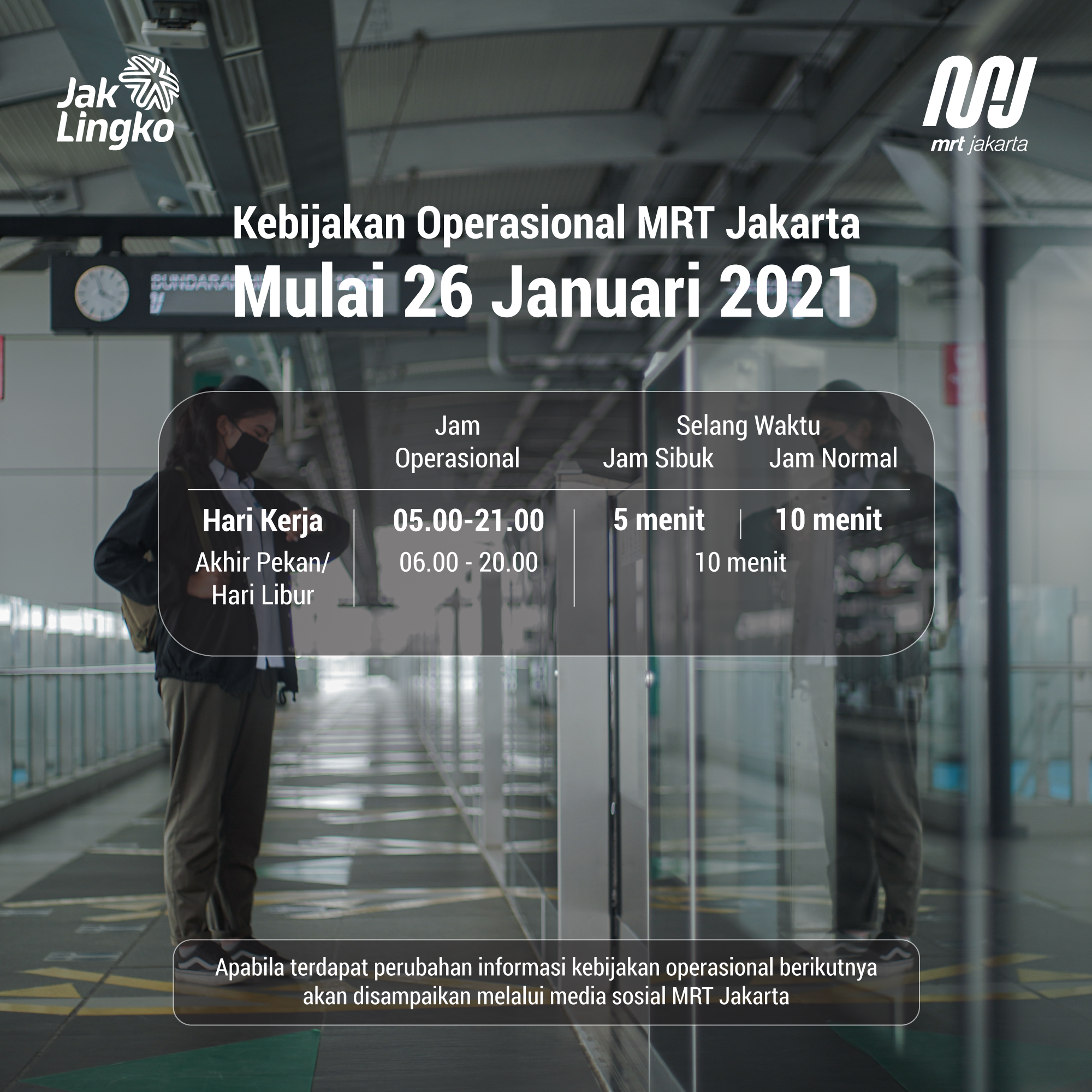 Jadwal kereta Januari 2021