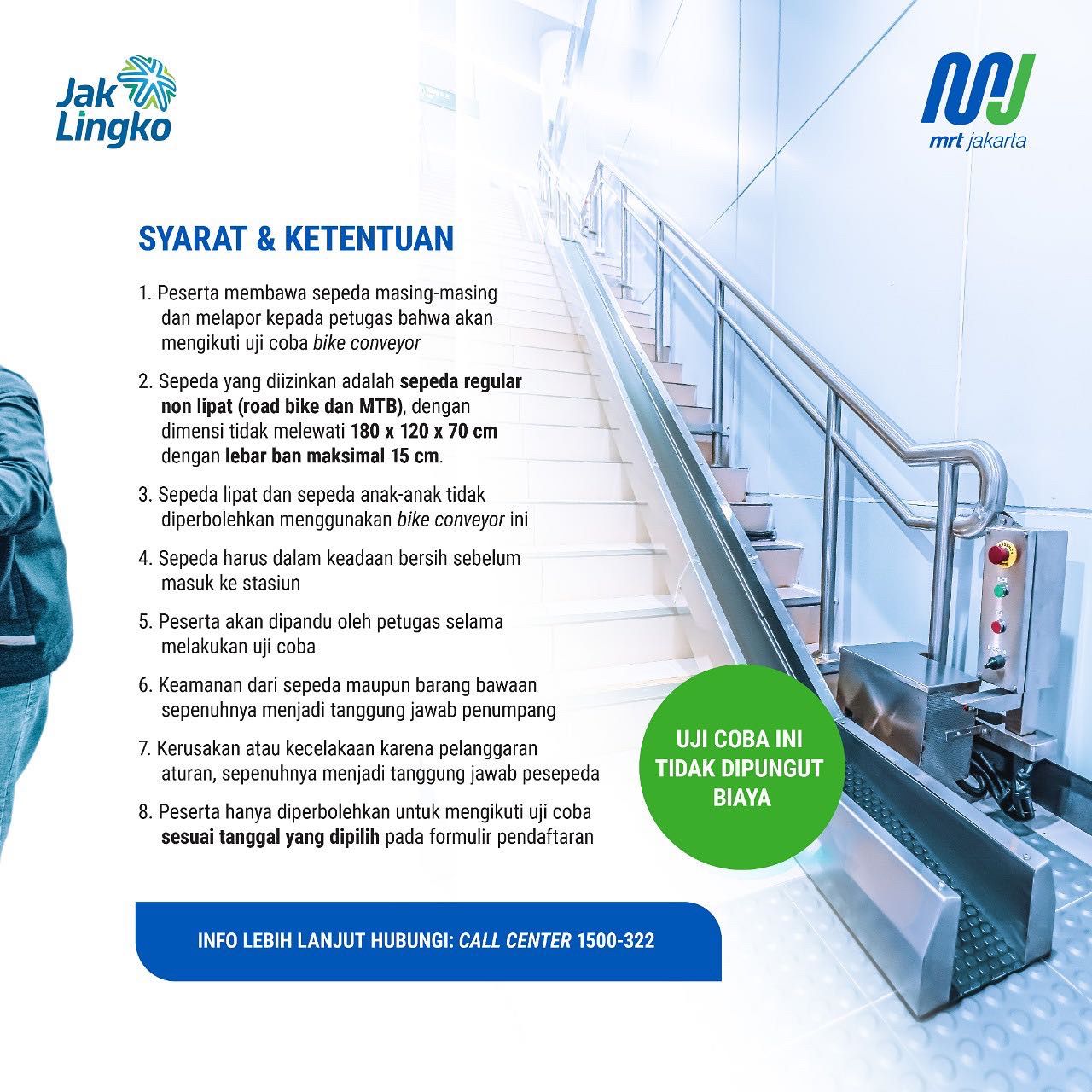 poster uji coba bike conveyor